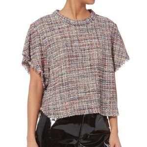 IRO Multicolor Tweed Crop Top